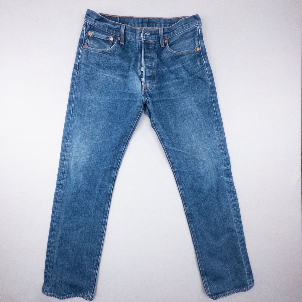 Vintage Y2K‎ Levi's 501 Jeans Men's 33x34 Blue 100% Cotton Button Fly Straight